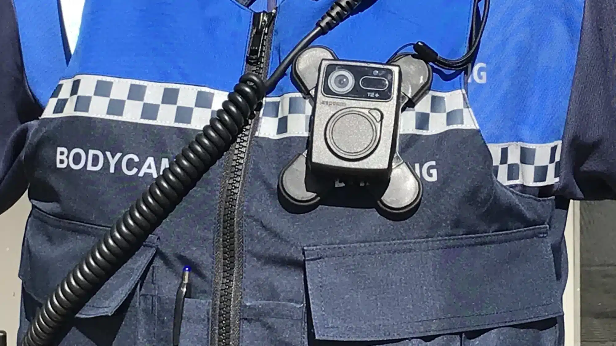 Bodycam op borst van BOA